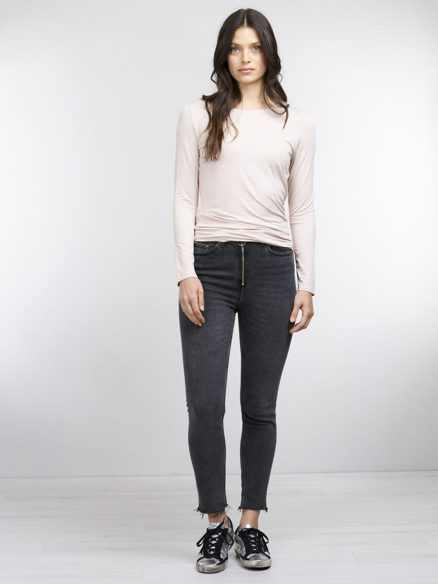 Basic dames T-shirt met lange mouw image number 3