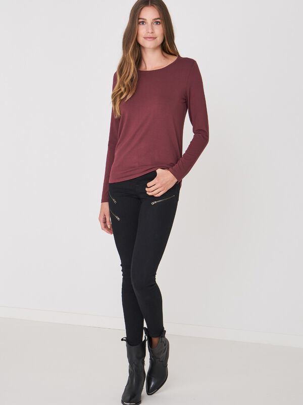 Tailliertes Basic Longsleeve image number 3