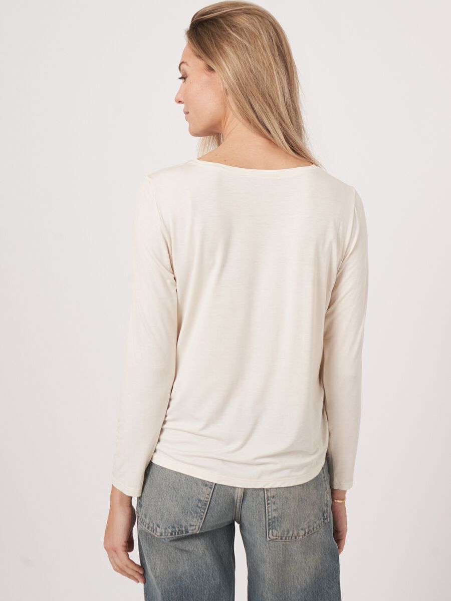 Basic dames T-shirt met lange mouw image number 4