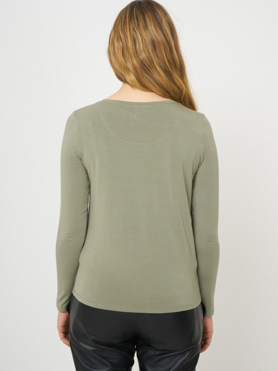 Tailliertes Basic Longsleeve image number 1