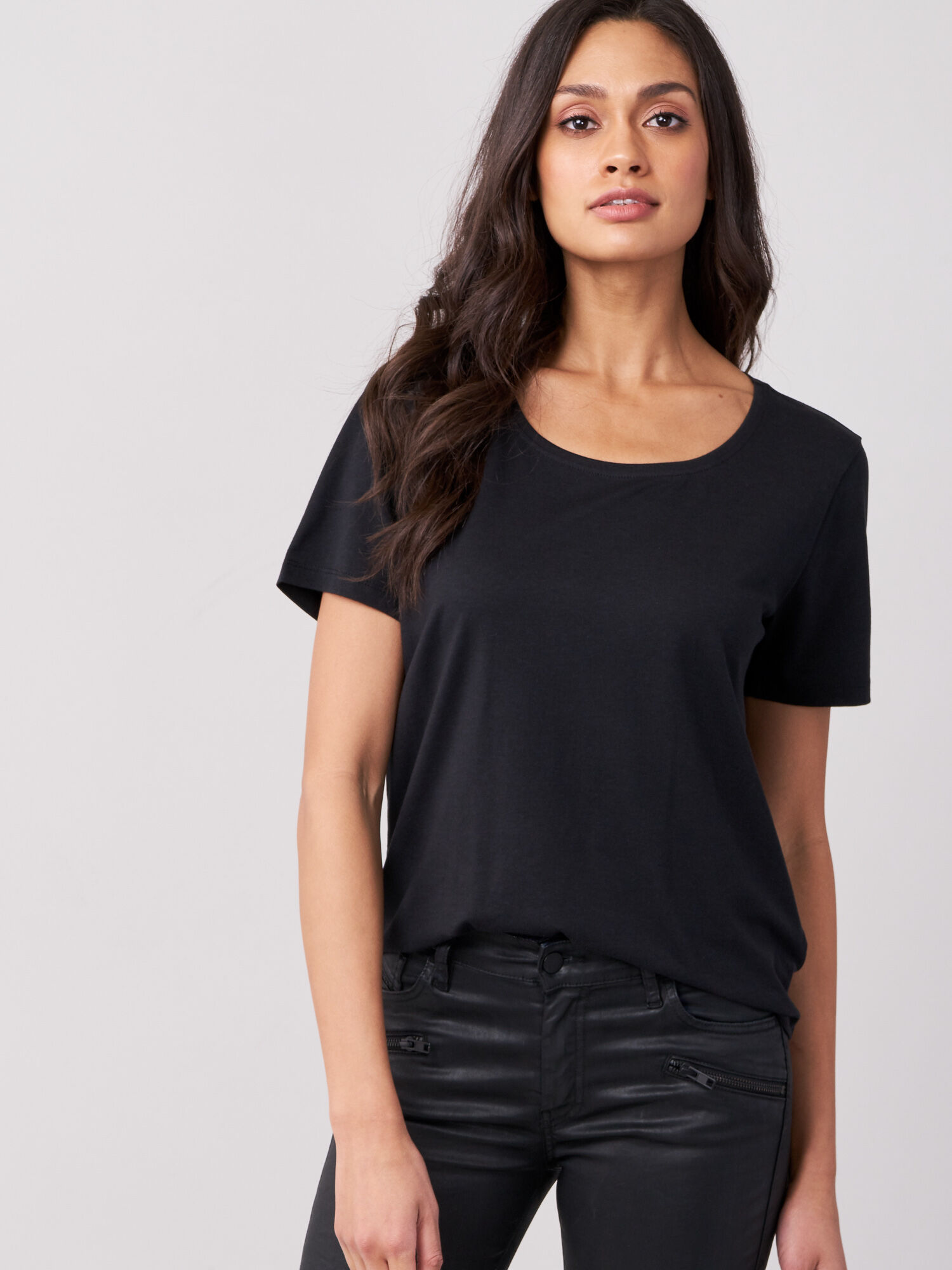 Zwart basic shirt discount dames