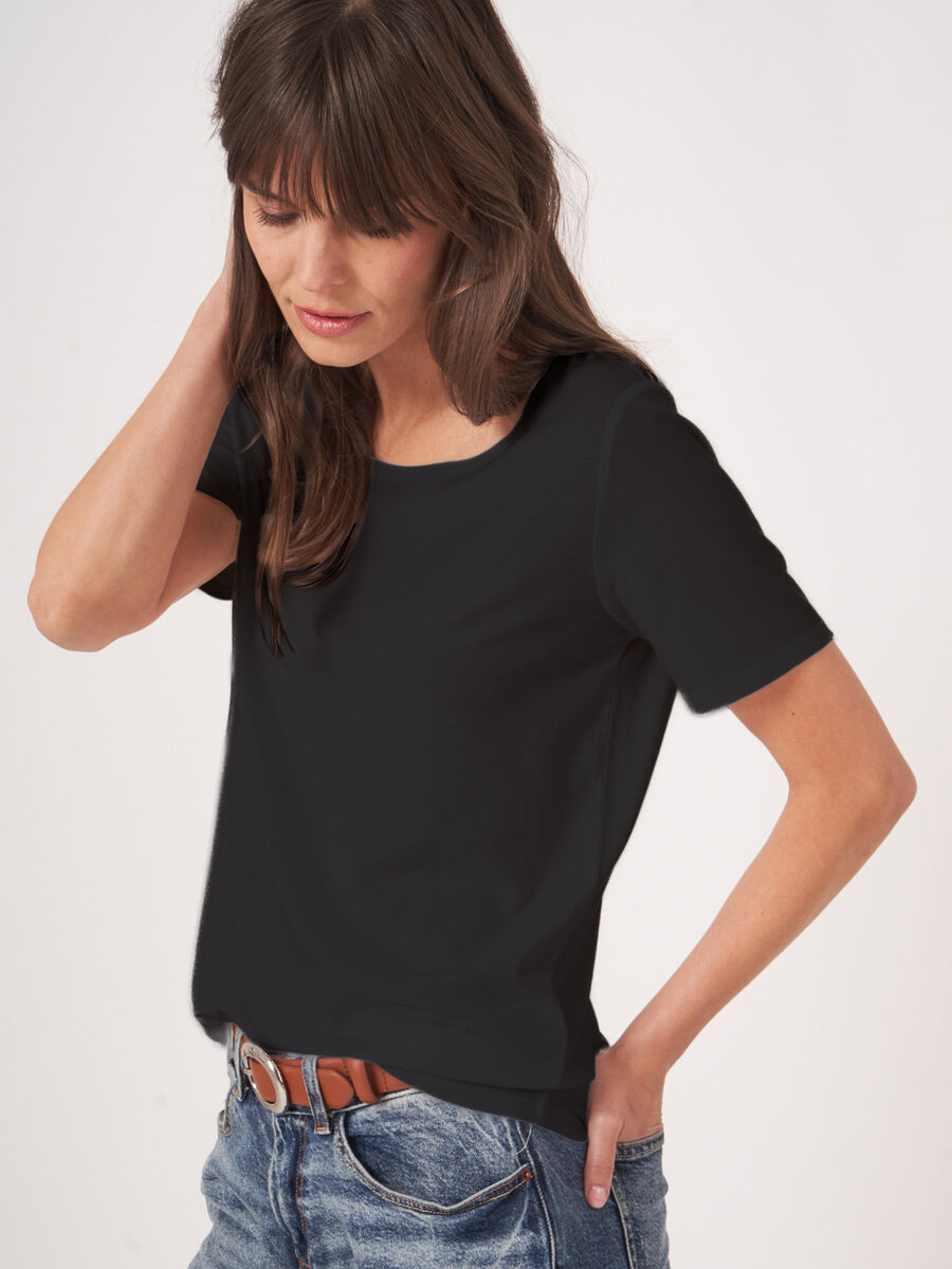 T-Shirt aus Lyocell-Baumwollmix image number 1