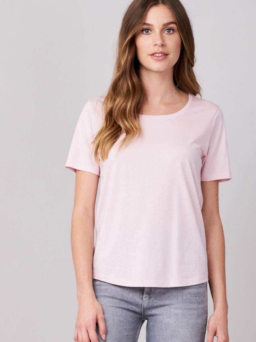 Lyocell&ndash;cotton blend t-shirt image number 0