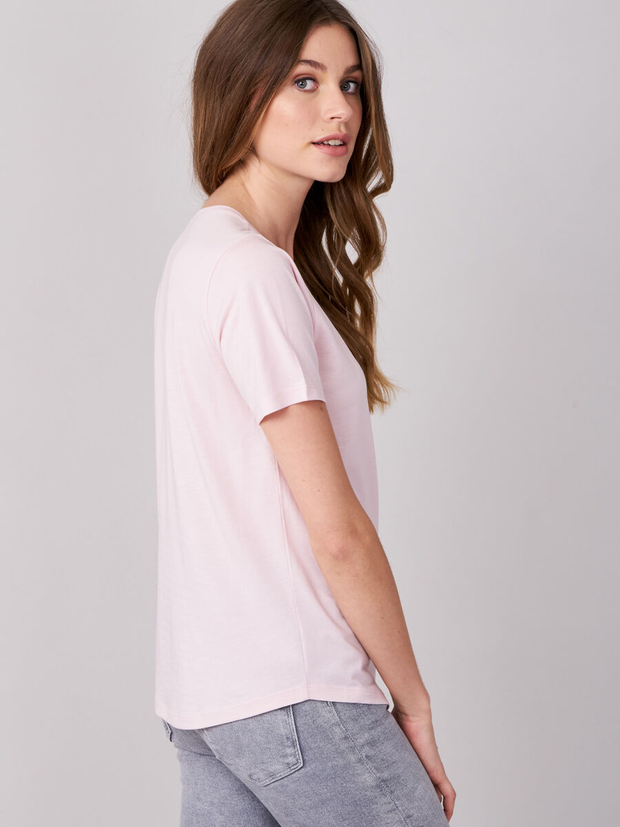 Lyocell&ndash;cotton blend t-shirt image number 1