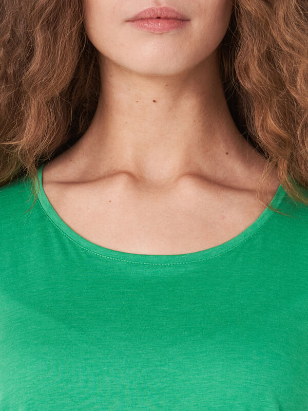 T-shirt en m&eacute;lange lyocell-coton image number 3