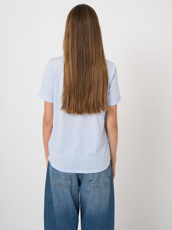 T-shirt van lyocell-katoenmix image number 3