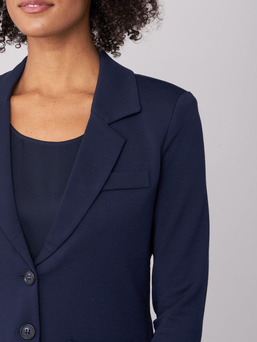 Sweatshirt-Blazer mit Reverskragen image number 30