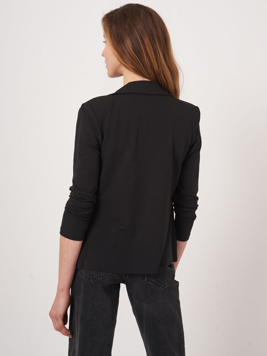 Blazer sweat femme — tissu doux & coupe slim repeat image number 3