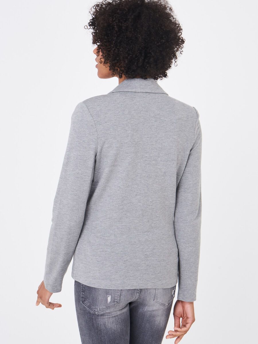 Sweatshirt-Blazer mit Reverskragen image number 34