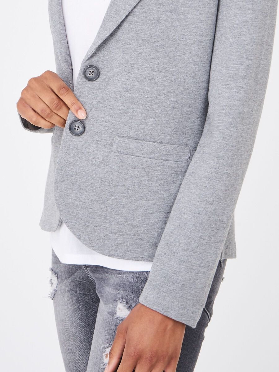 Sweatshirt-Blazer mit Reverskragen image number 35