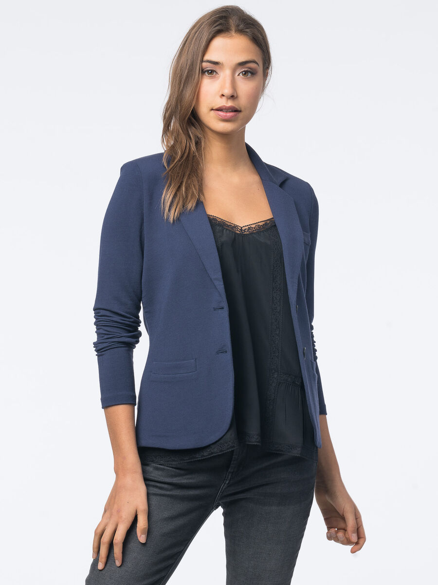 Sweatshirt-Blazer mit Reverskragen image number 37