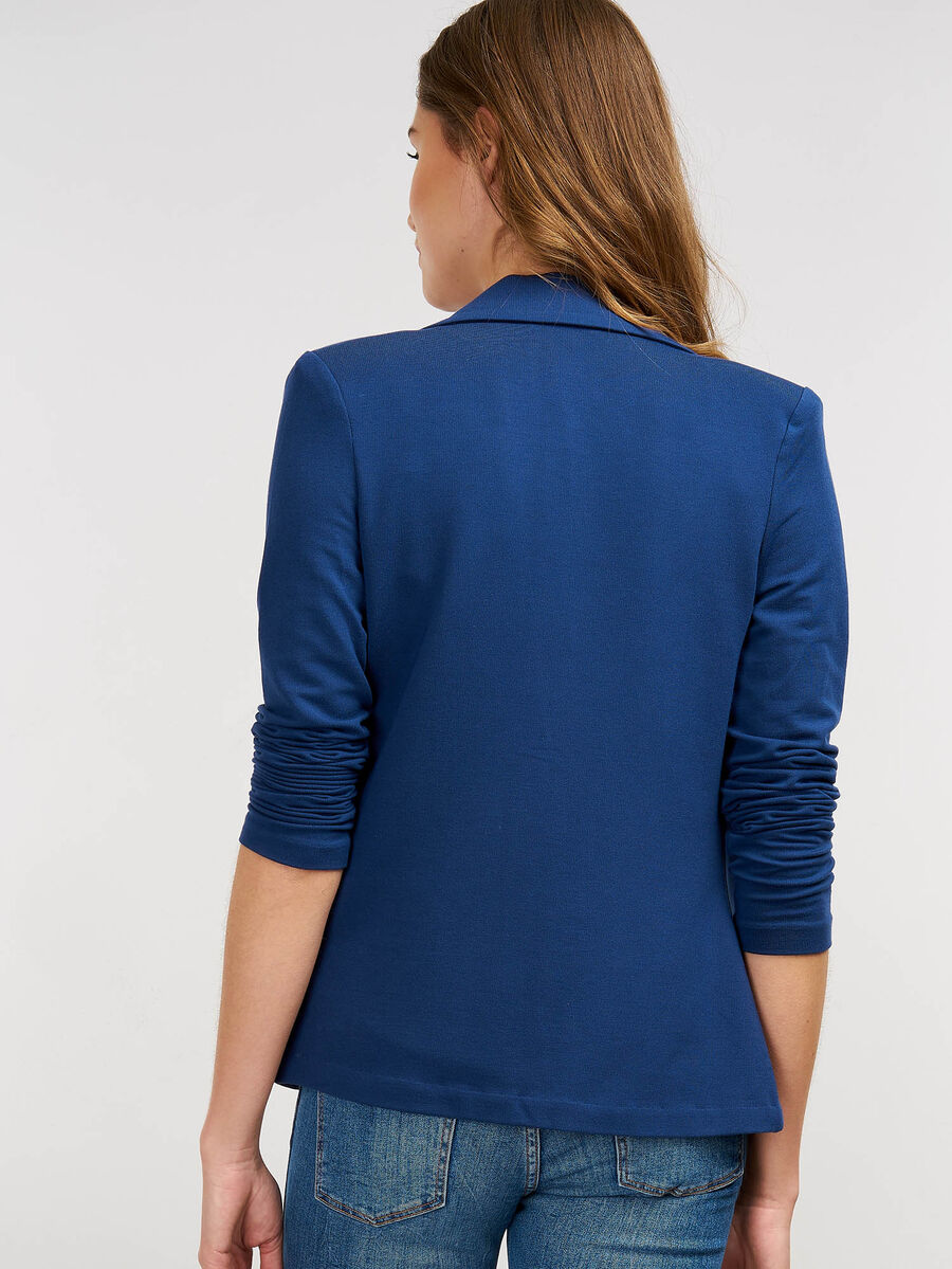 Sweatshirt-Blazer mit Reverskragen image number 58