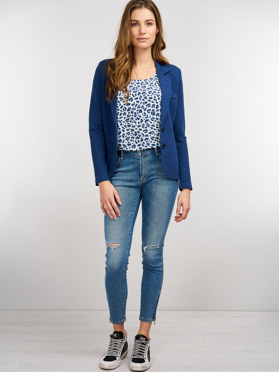 Sweatshirt-Blazer mit Reverskragen image number 60