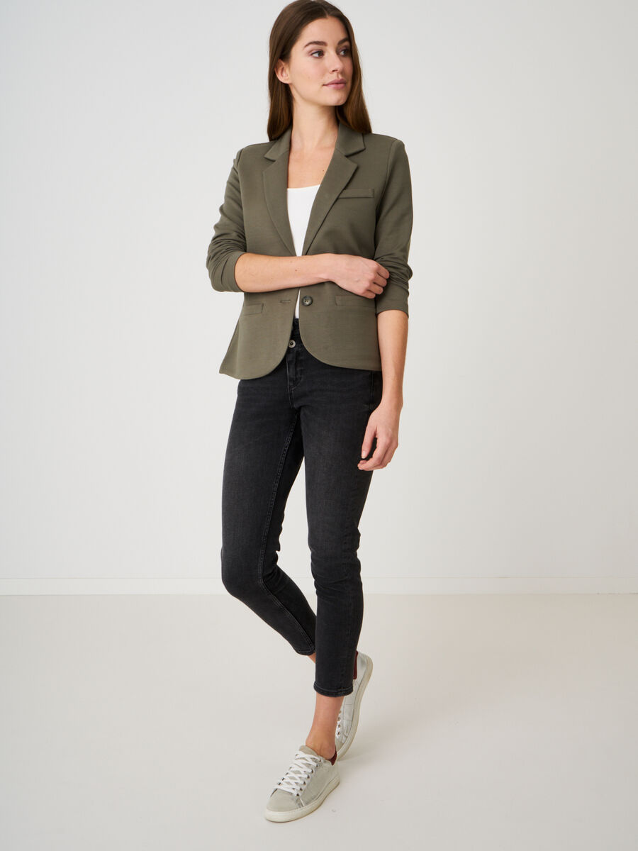 Sweatshirt-Blazer mit Reverskragen image number 72