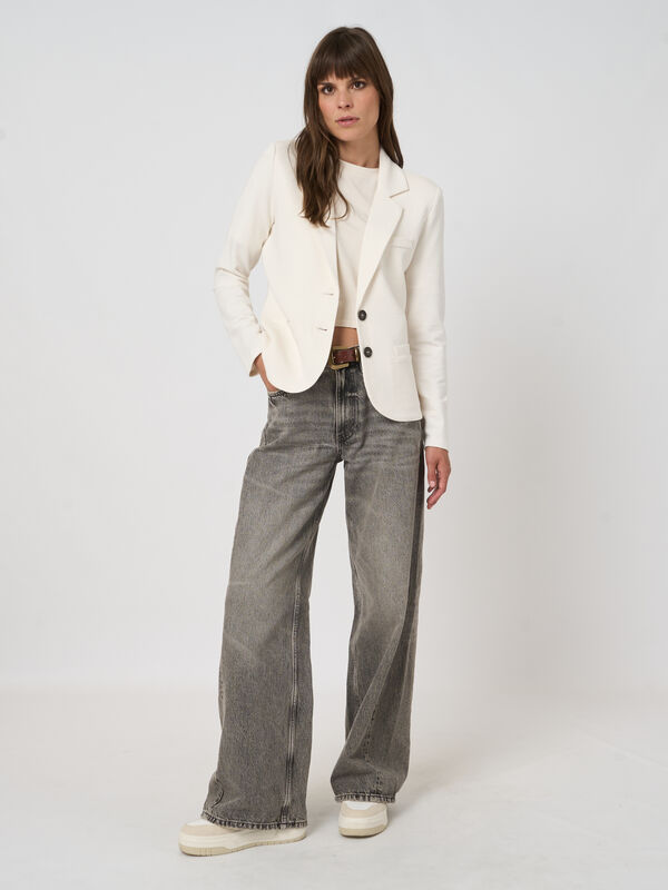 Tailierter French-Terry-Sweatblazer image number 6