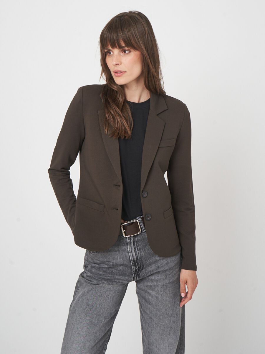 Getailleerde damesblazer met reverskraag image number 4