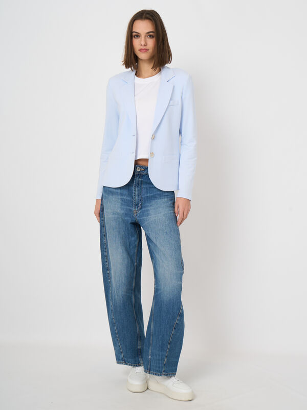 Tailierter French-Terry-Sweatblazer image number 1