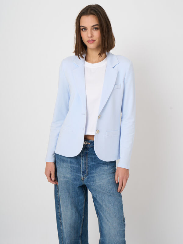 Tailierter French-Terry-Sweatblazer image number 3