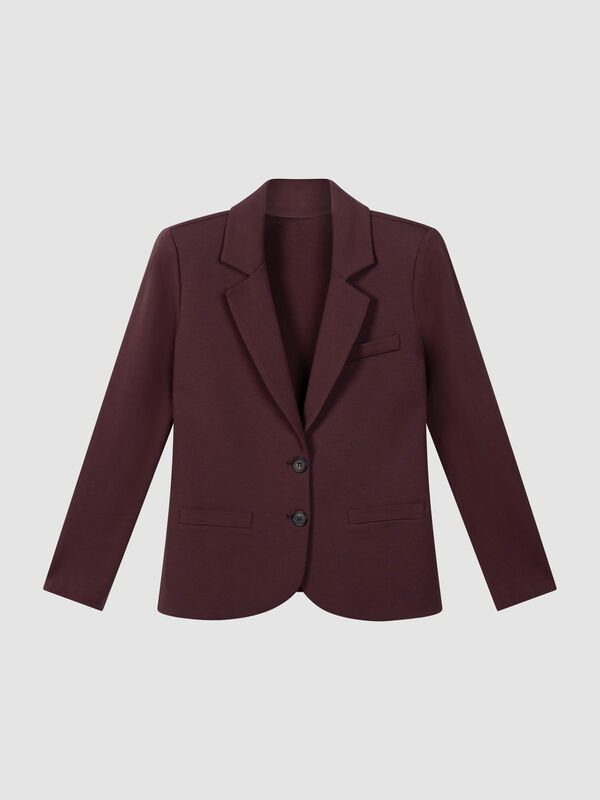 French terry blazer van modal-katoen image number 0