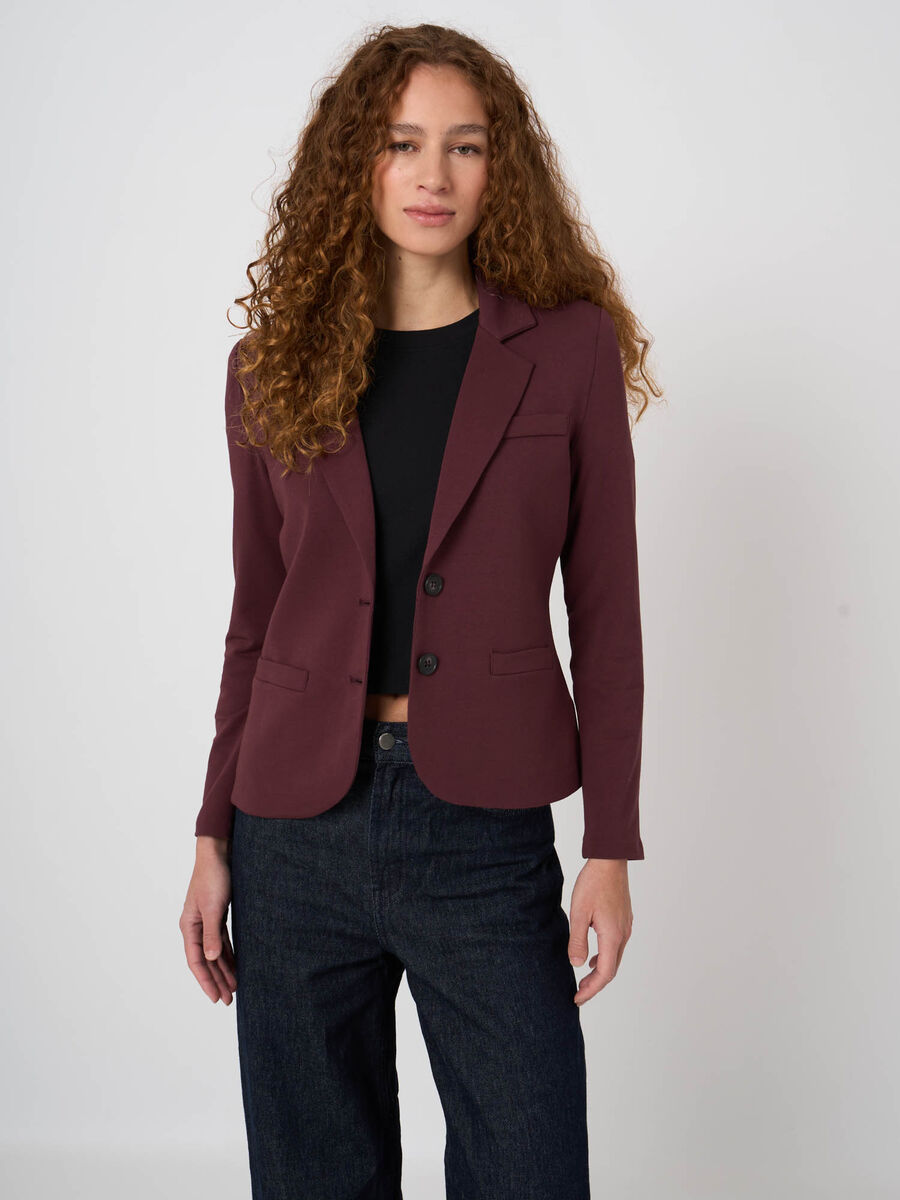 French-Terry-Blazer aus Modal-Baumwolle image number 3