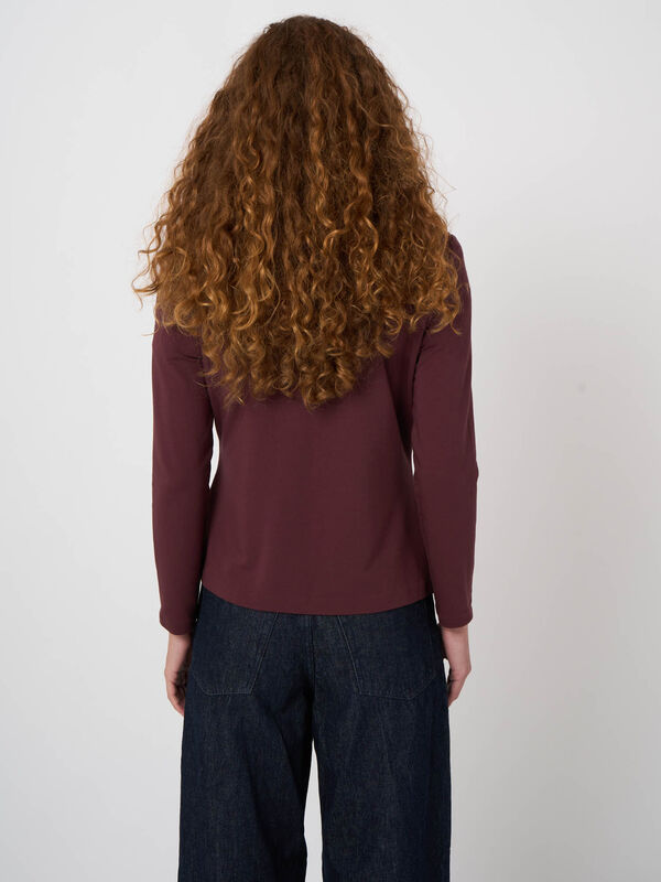 French terry blazer van modal-katoen image number 4