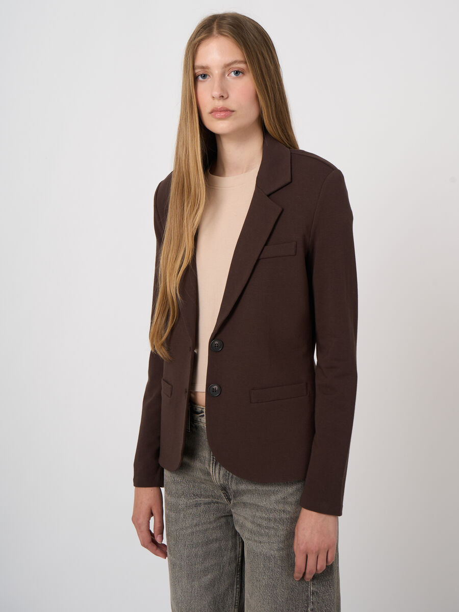 French-Terry-Blazer aus Modal-Baumwolle image number 0
