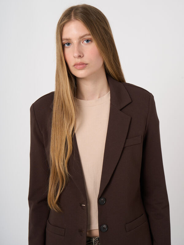 French-Terry-Blazer aus Modal-Baumwolle image number 1