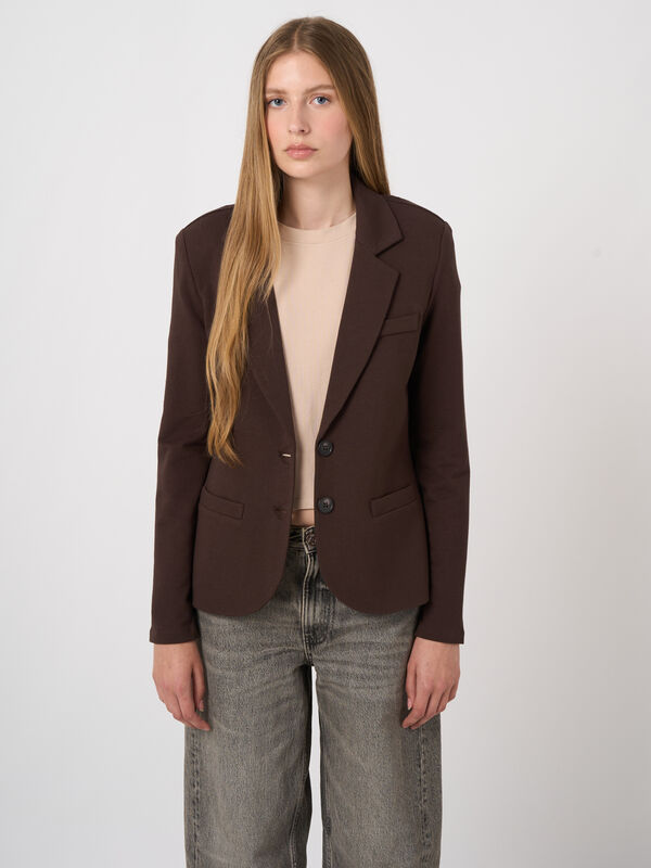 French-Terry-Blazer aus Modal-Baumwolle image number 2