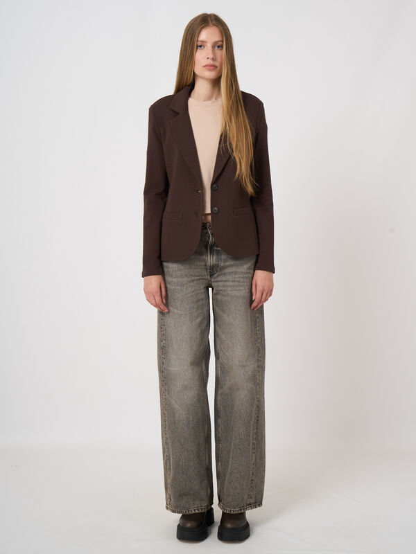 French-Terry-Blazer aus Modal-Baumwolle image number 4