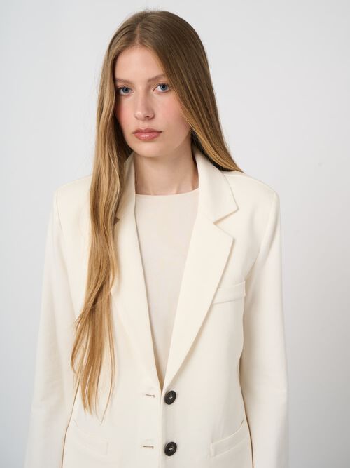 French-Terry-Blazer aus Modal-Baumwolle