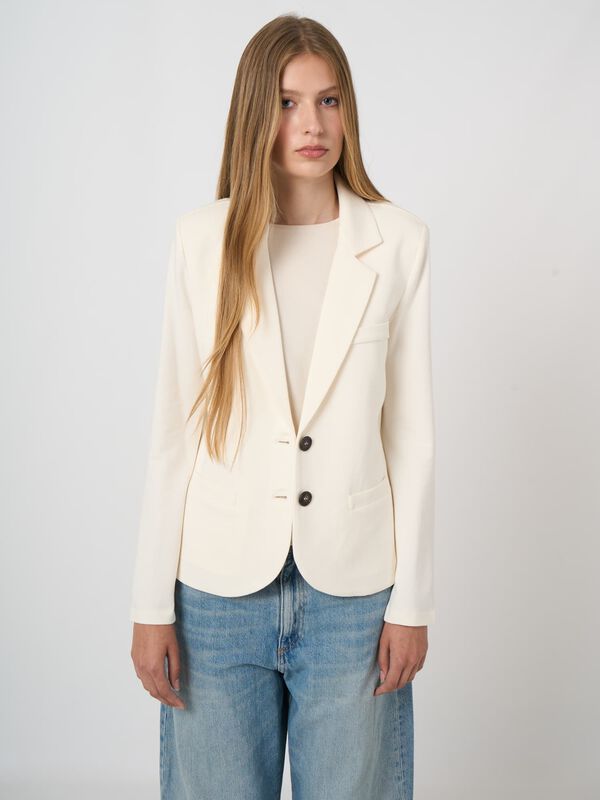 French-Terry-Blazer aus Modal-Baumwolle image number 3