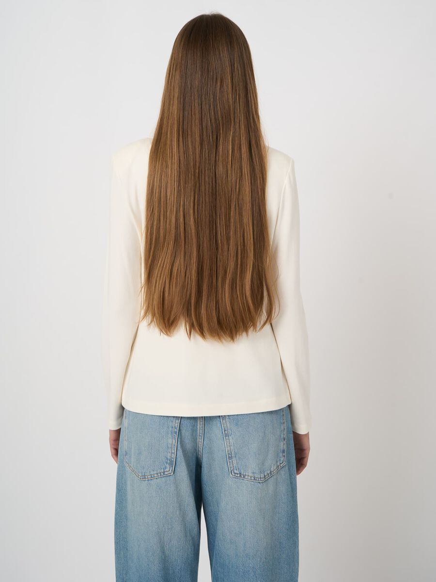 Modal-Cotton French Terry Sweatshirt Blazer image number 5