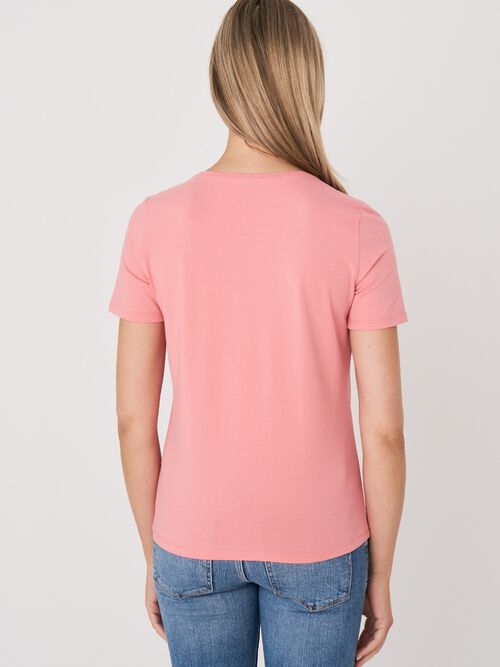 Basic cotton crew neck T-shirt