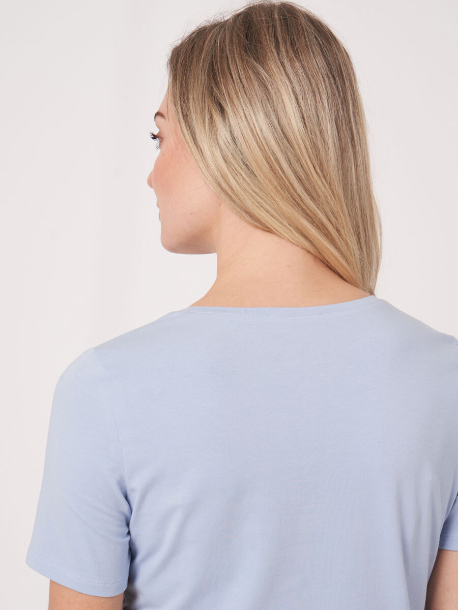 Basic cotton crew neck T-shirt image number 3