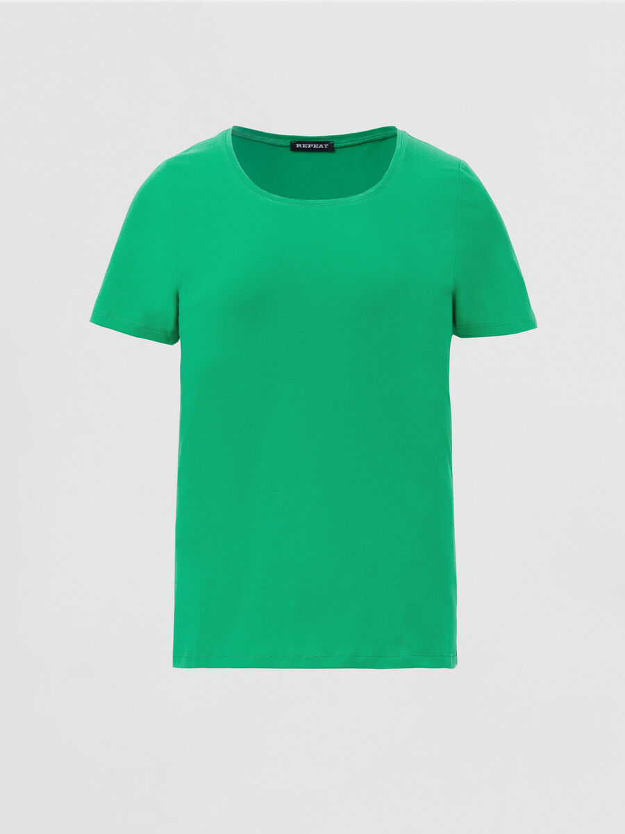Basic dames T-shirt met ronde hals image number 0