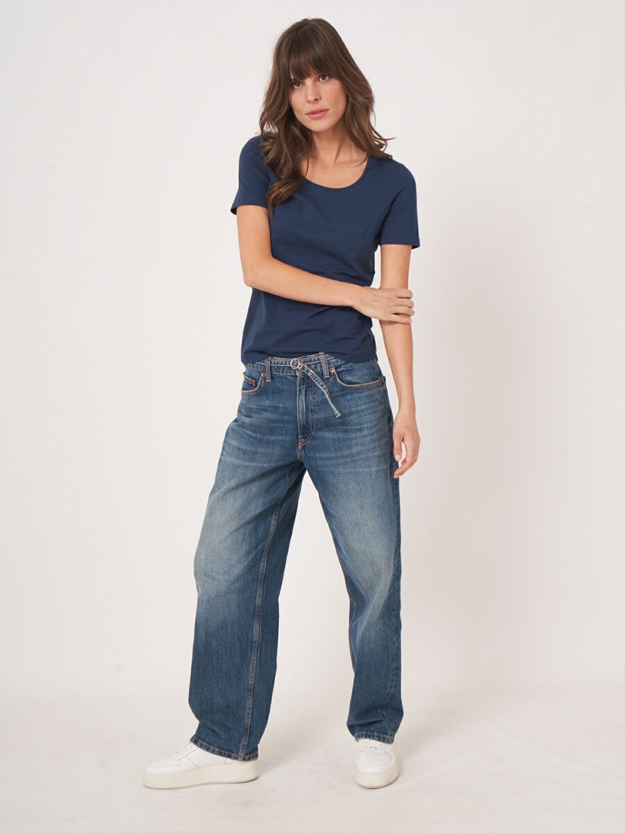 Basic cotton crew neck T-shirt image number 5