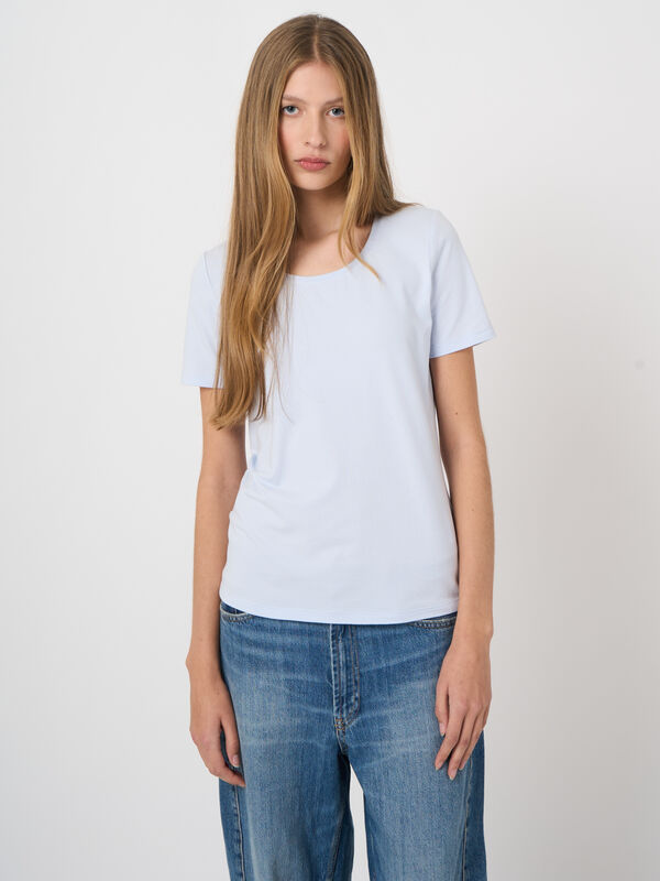 Soft stretch cotton crew neck t-shirt image number 1