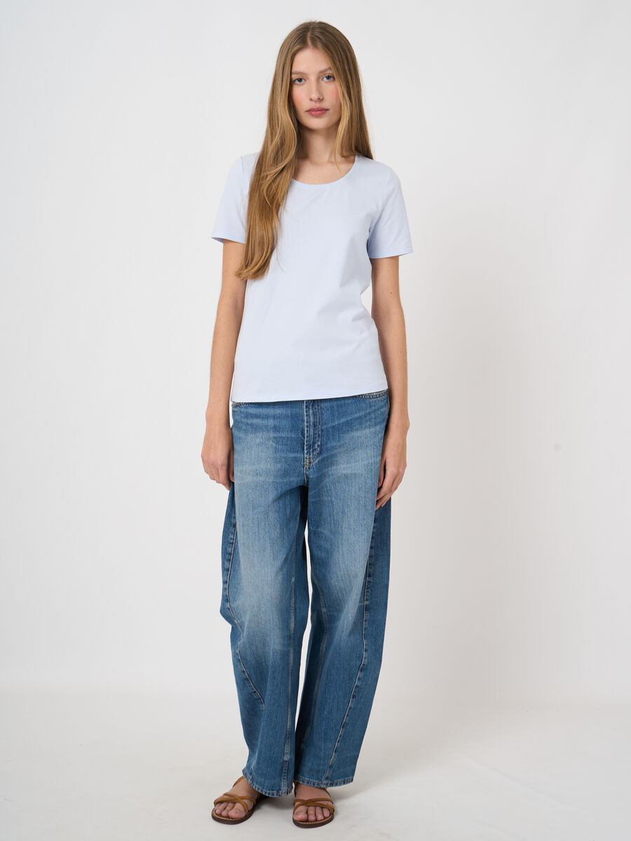 Soft stretch cotton crew neck t-shirt image number 2