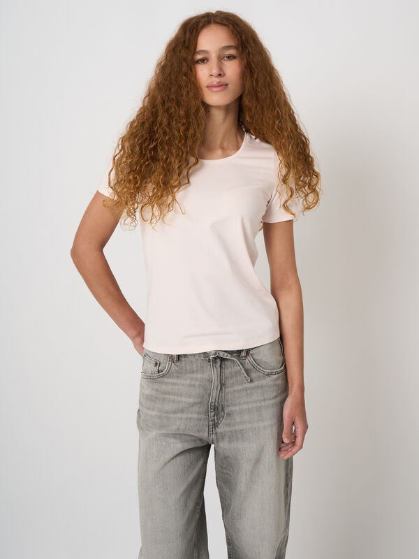 Soft stretch cotton crew neck t-shirt image number 0