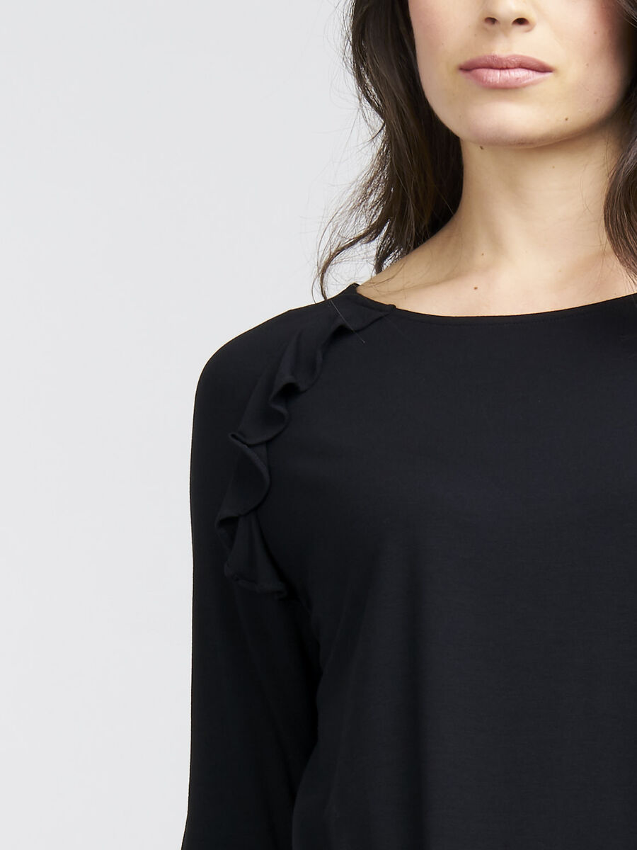 Long sleeve top with ruffles image number 2