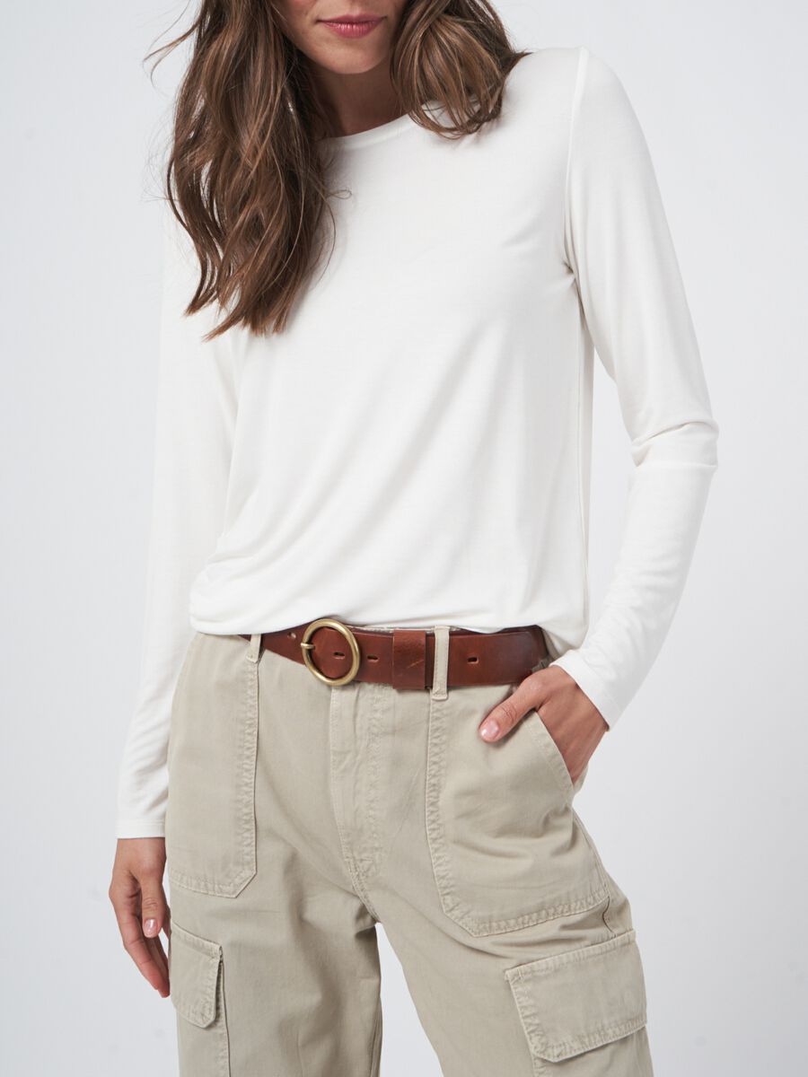 Basic women's long-sleeved top image number 2