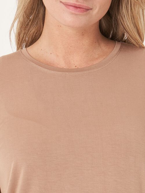 Basic damestop met lange mouwen