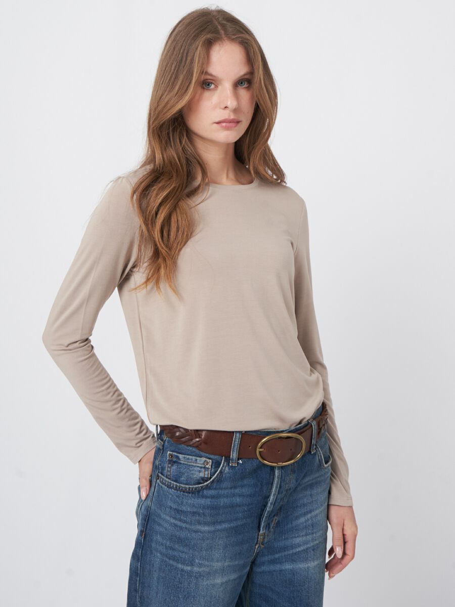 Basic women's long-sleeved top image number 0