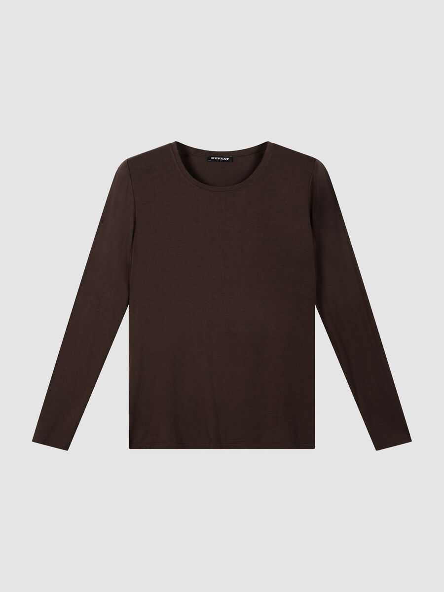 Slim-Fit-Jersey-Longsleeve mit Rundhalsausschnitt image number 0