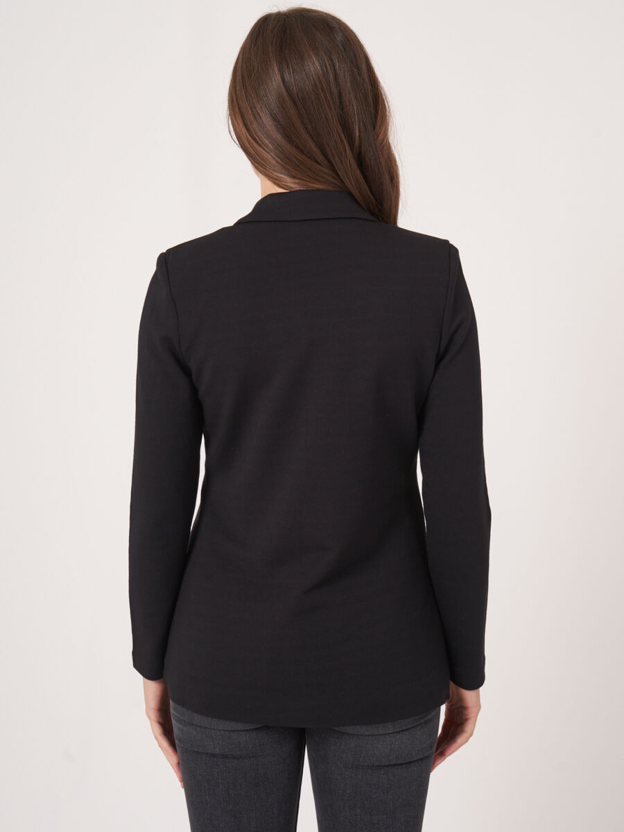 Mittellanger Blazer aus Sweatshirtstoff image number 1