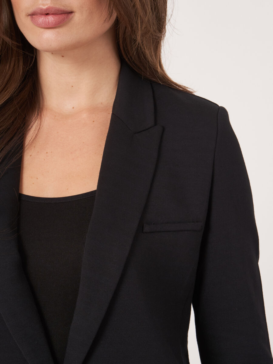 Mittellanger Blazer aus Sweatshirtstoff image number 2