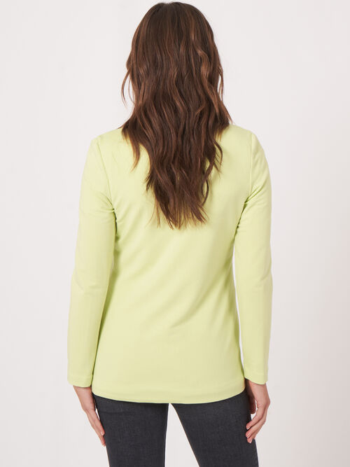 Mittellanger Blazer aus Sweatshirtstoff