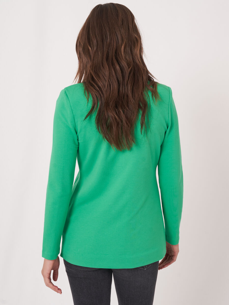 Medium length blazer made of sweatshirt fabric image number 1