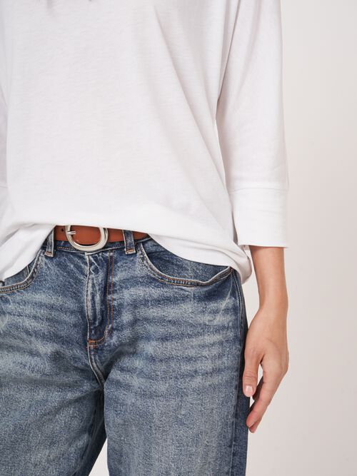 Top met 3/4 Vleermuismouwen