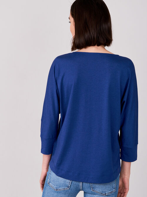 Batwing top with 3/4 sleeve
